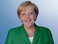 Ein Porträtfoto von Dr. Angela Merkel, Bundeskanzlerin