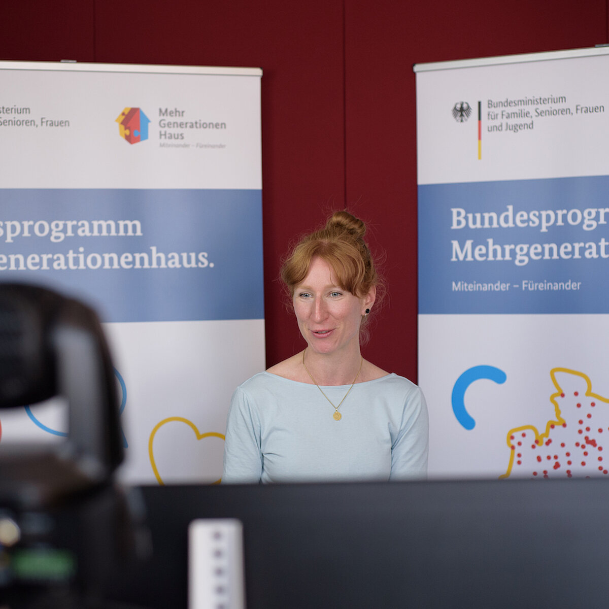 Moderatorin Teresa Sickert beim Fachtag