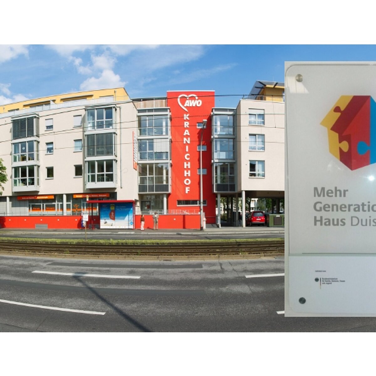 Der AWO-Kranichhof - Foto vom Sitz des MGH Duisburg