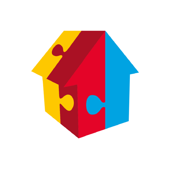 Logo des Bundesprogramms Mehrgenerationenhaus als Symbol für Miteinander und Zusammenkommen.