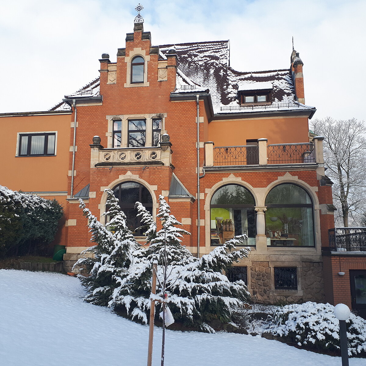 Haus im Winter