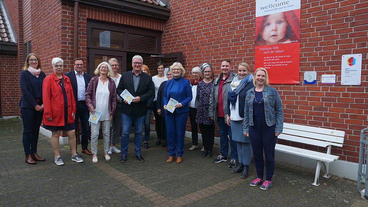 Bundesfamilienministerin Christine Lambrecht bei ihrem Besuch im Mehrgenerationenhaus Rendsburg