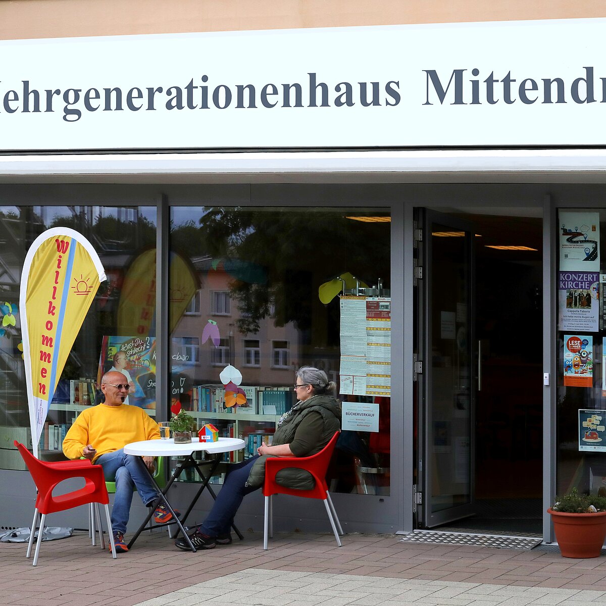 Der Eingang zu unserem Haus