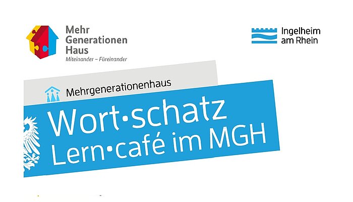 Ein Logo auf dem steht "Wortschatz Lerncafe"