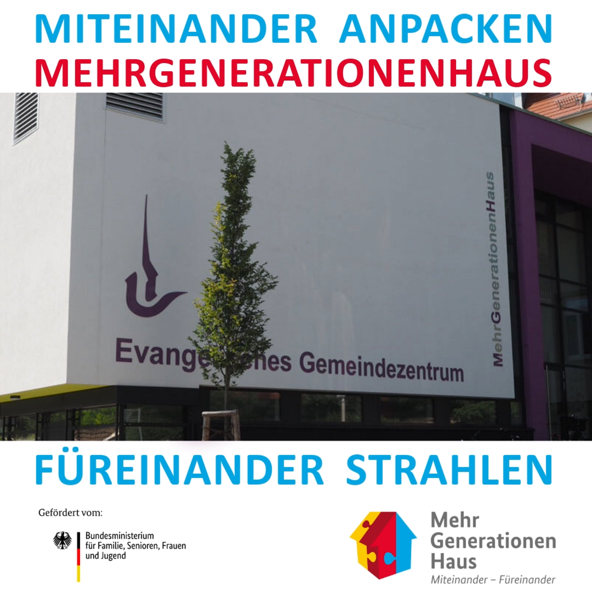 miteinander anpacken füreinender strahlen