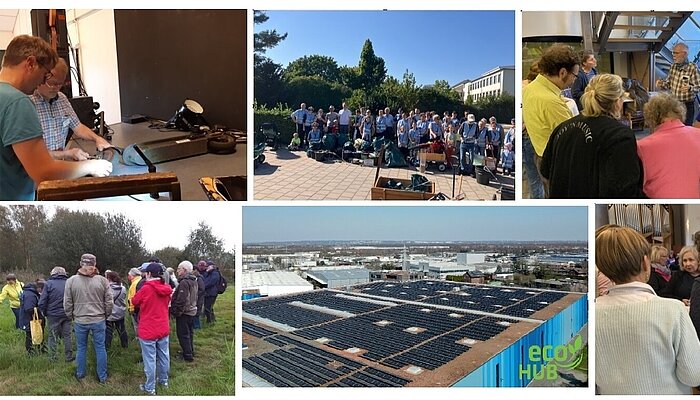 KlimaTeam NW Collage Impressionen verschiedener Aktionen des KlimaTeams Neu Wulmstorf in einer Collage